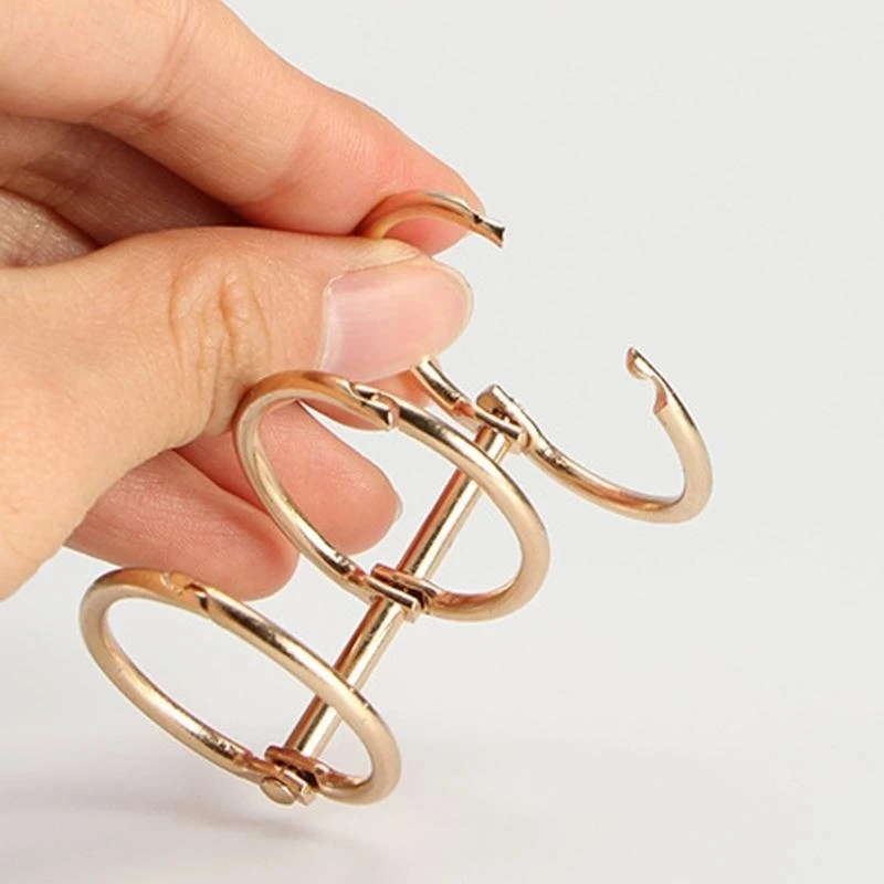5 พีซี/ชุด 3 แหวนคลิปคลิป Loose Leaf Binder Rings Rings Book Rings สำหรับโรงเรียน