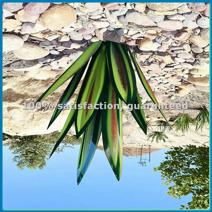 Tequila Rustic Sculpture, DIY Metal Agave Plants Outdoor Garden Aesthetic Signs Patio Figurines Yard Art Decoration A-AT35