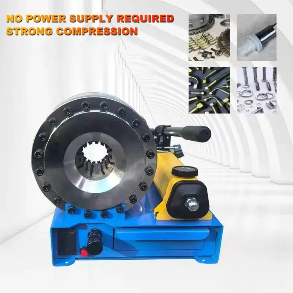 

Электрический гидравлический обжимной станок для шлангов с 8-мя комплектами штампов, портативный обжимной станок для шлангов высокого давления для прессования труб и формовочного инструмента