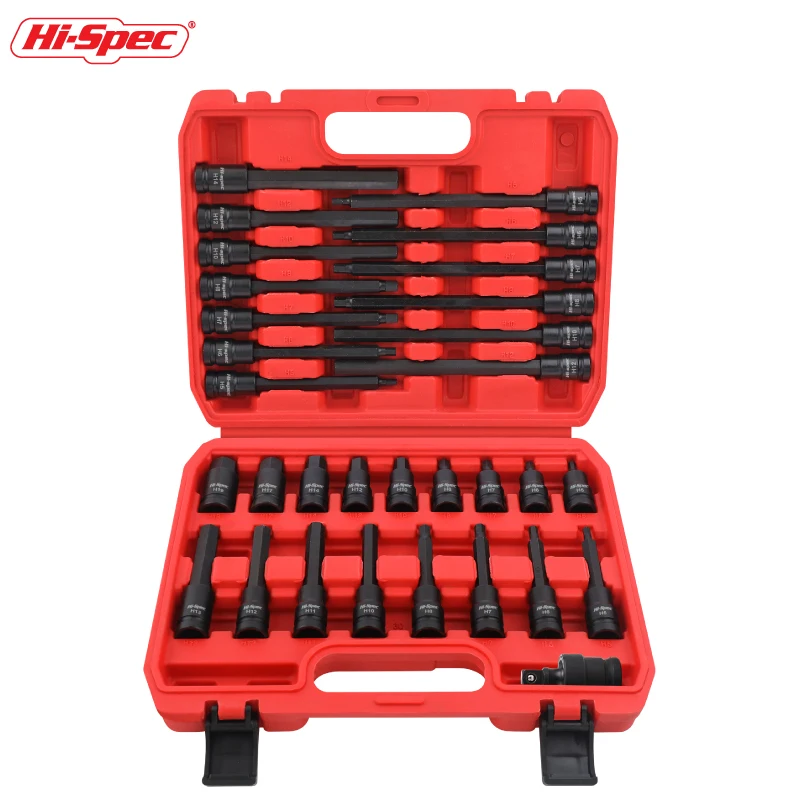 31/107Pcs S2 Hex Impact Socket Hexagonal Socket Set 1/2