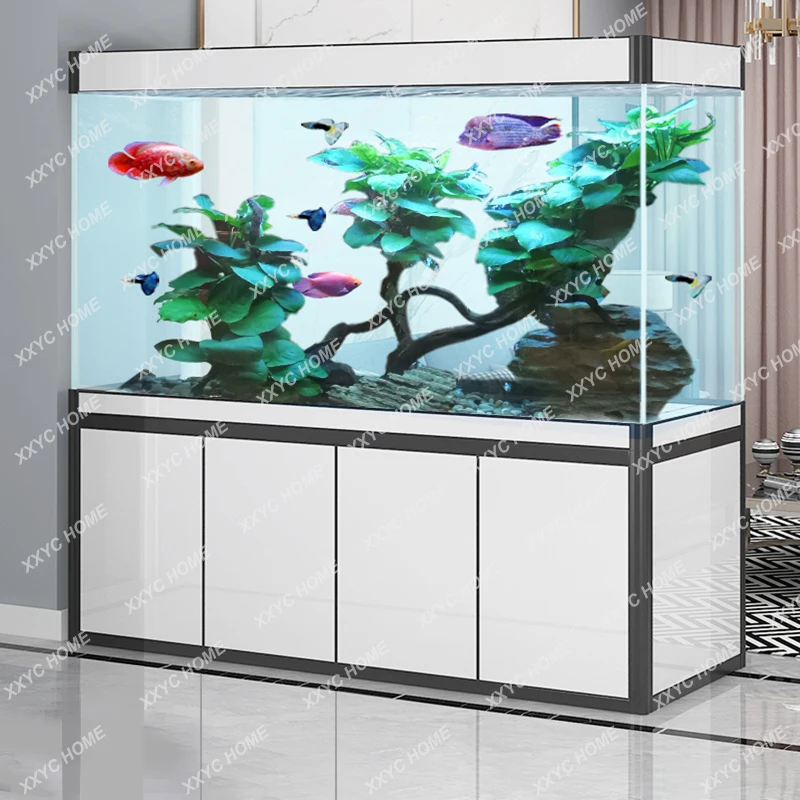 

Bottom Filter Fish Tank Home Living Room Large Floor Aquarium Hallway Large Aquarium Partition Screens Smart