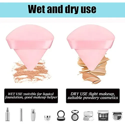 Imagen 2 del producto Kit de herramientas de maquillaje desechables, 218 piezas, juego de herramientas de maquillaje profesional, triangular, suave, para polvos, brocha para cejas, brocha para rímel