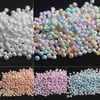 5mm Super Excellent Edge Hole Water Drop High Gloss Solid Color Bead Handmade DIY Bracelet Necklace Accessories Material