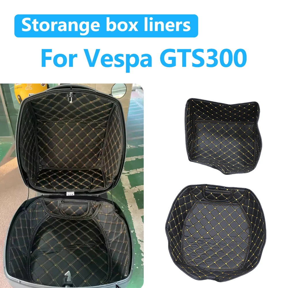 لفيسبا GTS300 GTS 300 دراجة نارية جذع الداخلية وسادة مقعد دلو تخزين صندوق أمتعة بطانة وسادة الخلفية الذيل مقعد بطانة الوسادة