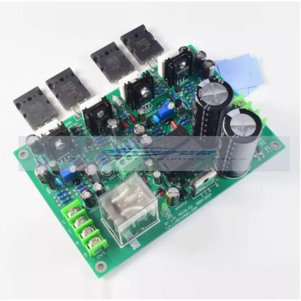 

MX100 Dual Channel Amplifier Board TTA1943 TTC5200 with Speaker Protection Capacitor Filter