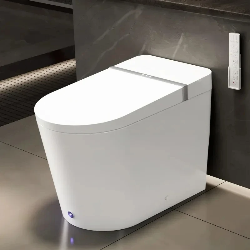 

Smart Toilet with Wider Heated Seat, Warm Water Bidet, Foot Sensor Auto Flushing,Toilets for Bathrooms