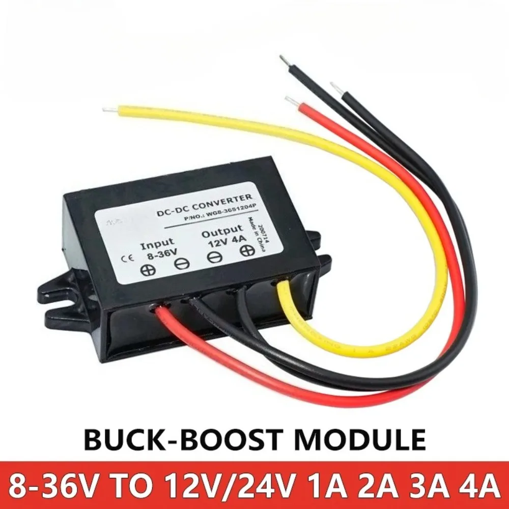 8V-36V to 12V 24V 1A 2A 3A DC Buck Boost Converter Stabilizer Power Regulator Step-Up Down Voltage Module New for Car Auto