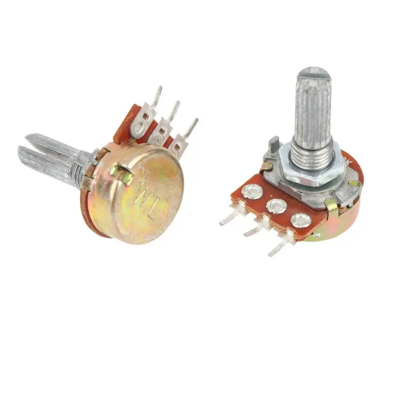 Einstellbares WH148 Einzelpotentiometer 10 Stück B-Typ 1K-500K 15/20MM Schaft für die Reparatur von elektronischen Geräten im Haushalt – Detail 8
