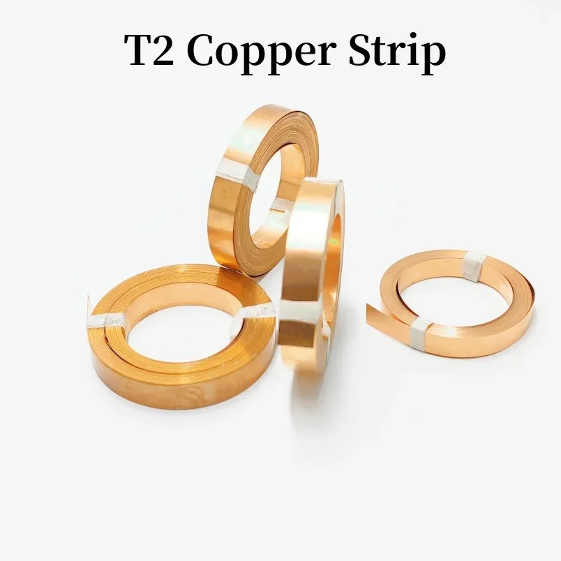 

High Purity T2 Copper Strip Tape, 10m/1 Roll for Lithium Battery Connection Welding