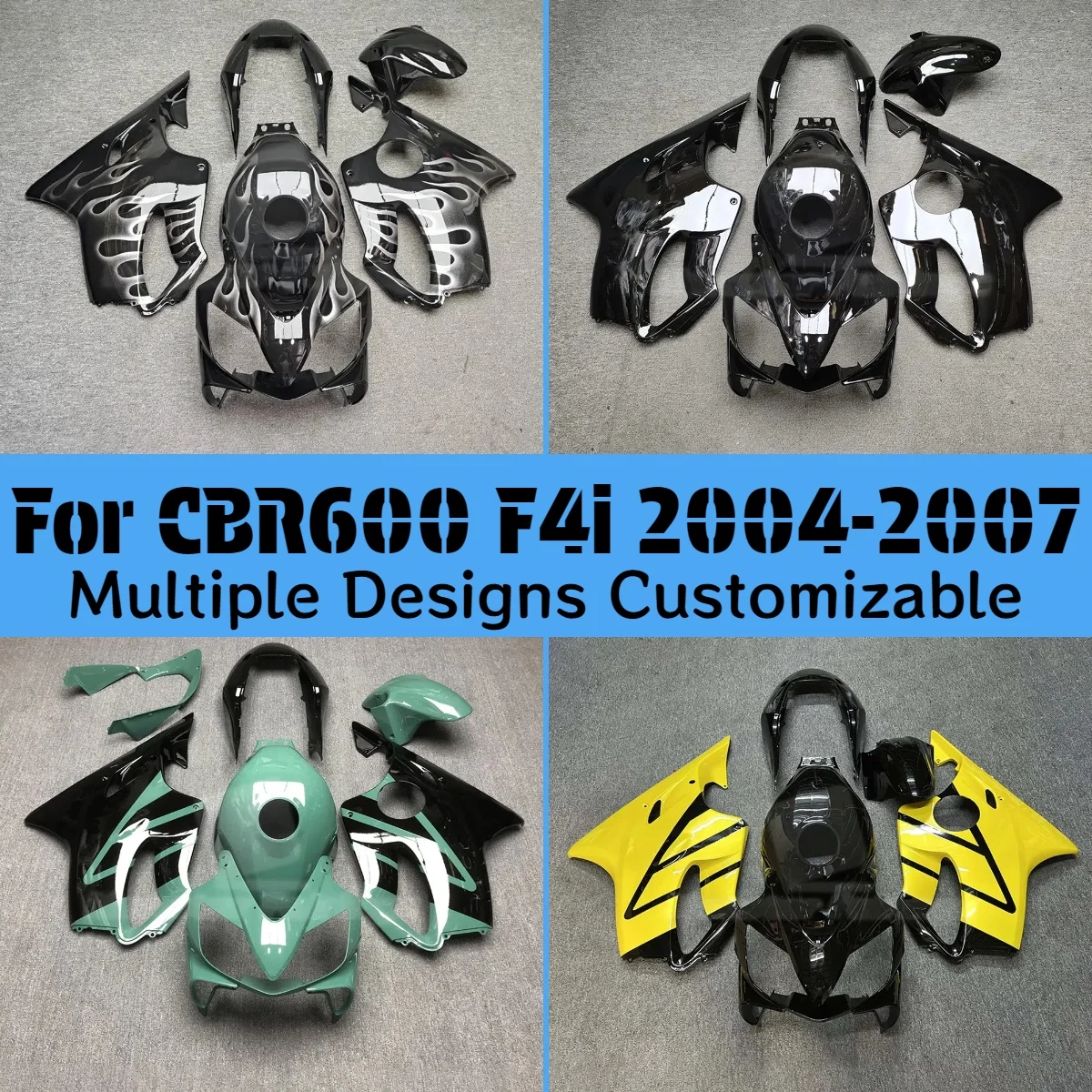 

For Honda CBR600F4i 2004 2005 2006 2007 Fairing Kit CBR 600 F4i 04 05 06 07 Motorcycle Customized Body Parts Fairings