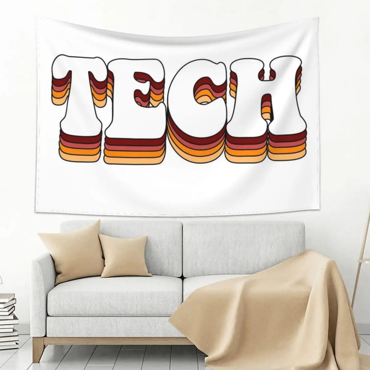 

Retro Tech Logo Tapestry