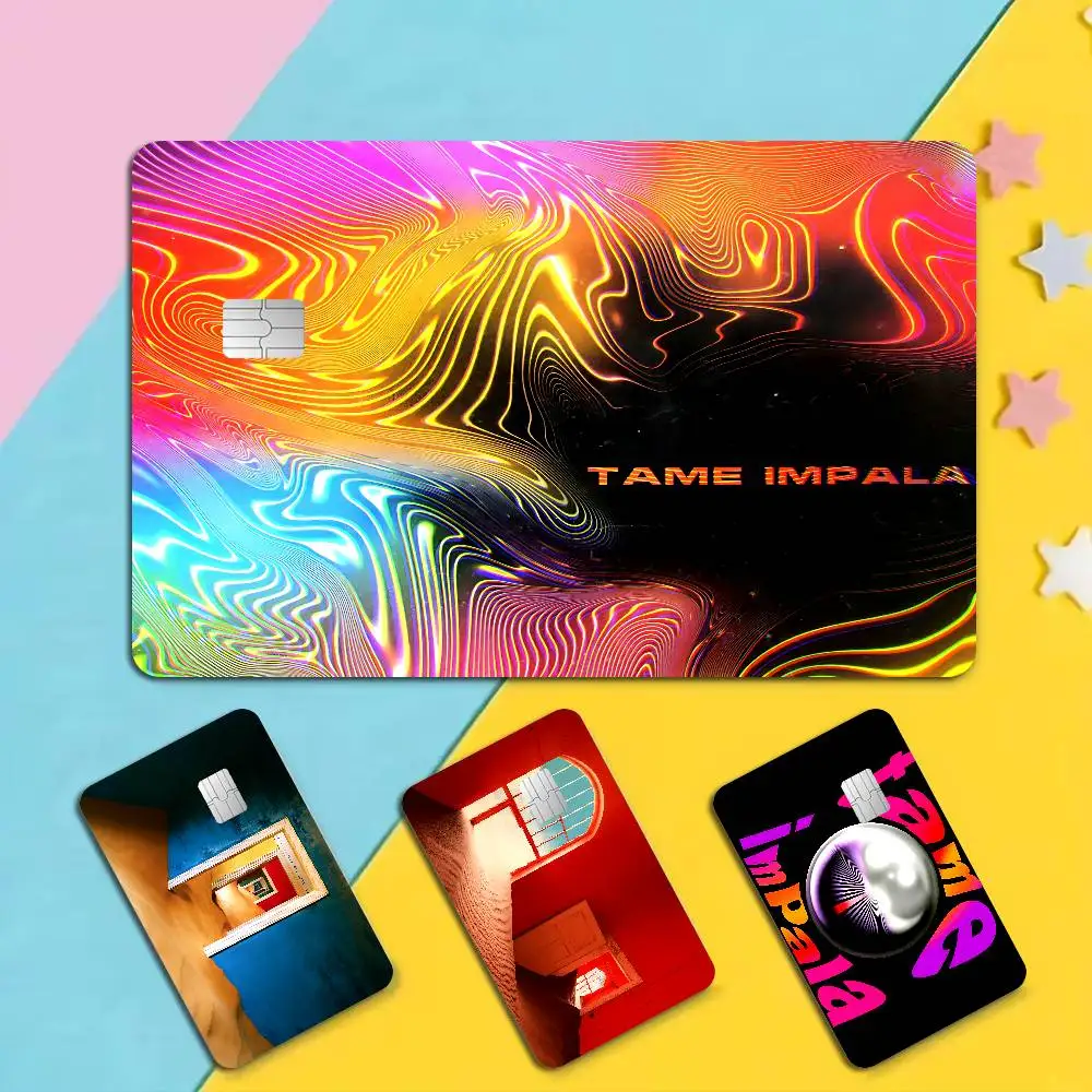 Band T-Tame I-ImpalaS Trendy Laser Glitter Bank Card Stickers All Match Multi Purpose Use