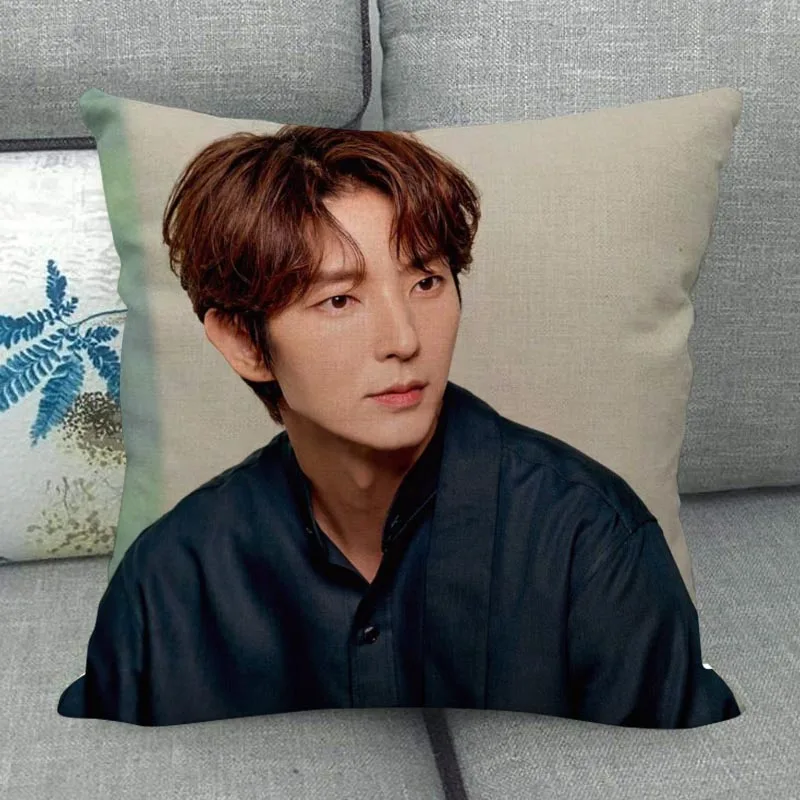 LEE JOON GI Pillowcase Home Textile Cotton Linen Fabric 45x45cm One Side Decoration Pillow Cover New WJY12.25