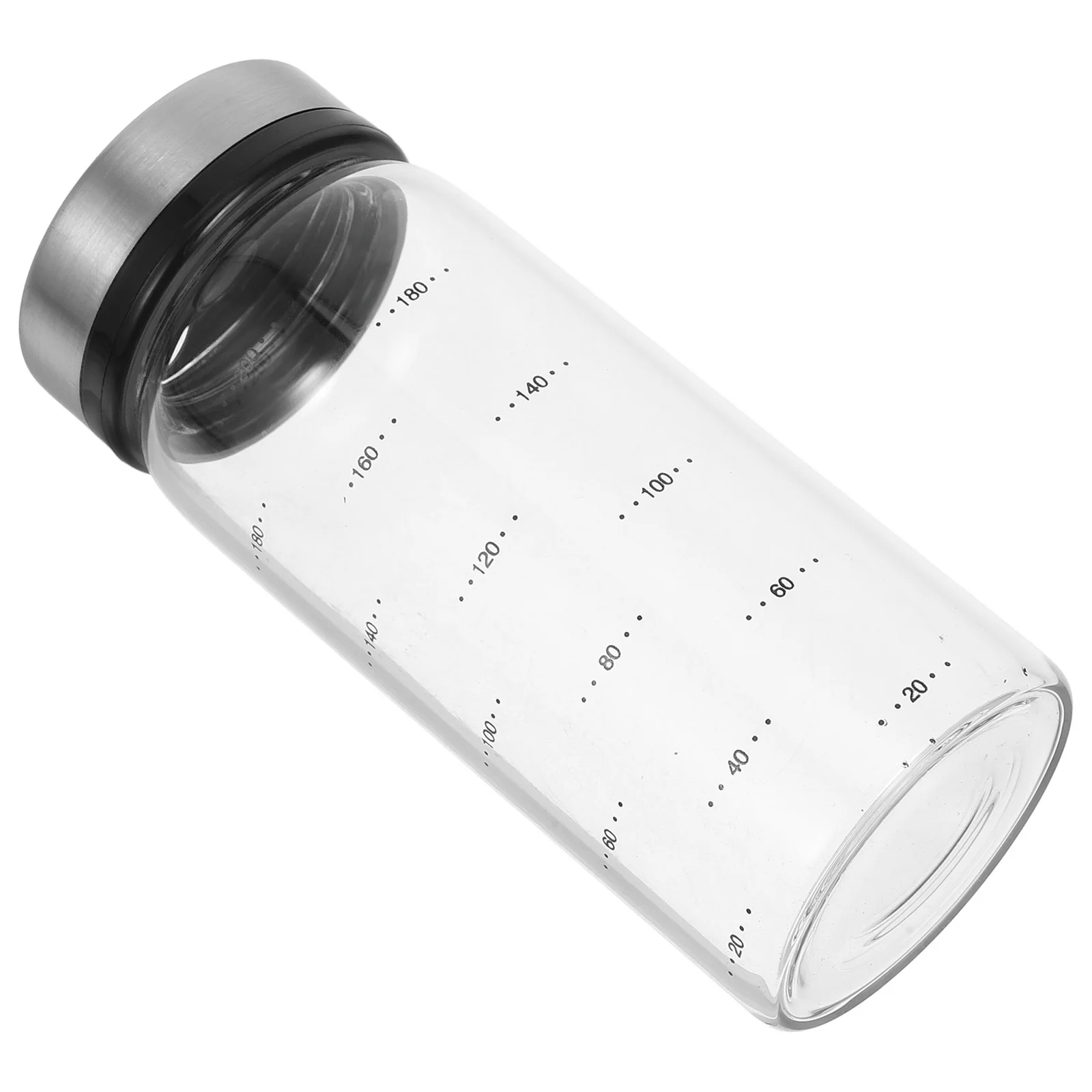 

Glass Condiment Bottle 200ml Salt Pot Lid Kitchen Bbq Camping Seasonings Spices Powder Jar Bottle Coffee Creamer Container