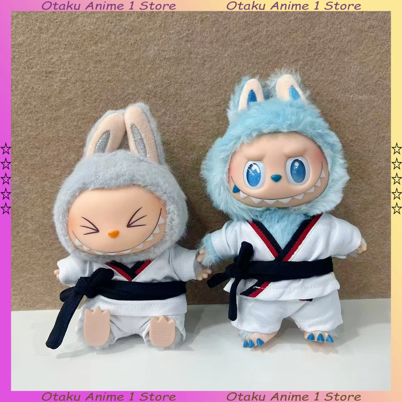 

Горячая одежда Labubu, трендовая два стиля, униформа для тхэквондо, мини-плюшевая кукла, одежда для каратэ, модные аксессуары для кукол, подарки