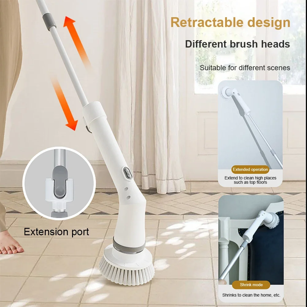 Wireless Electric Cleaning Brush Bathroom Window Kitchen Automotive Multifunctional Household Rotating Cleaning Machine