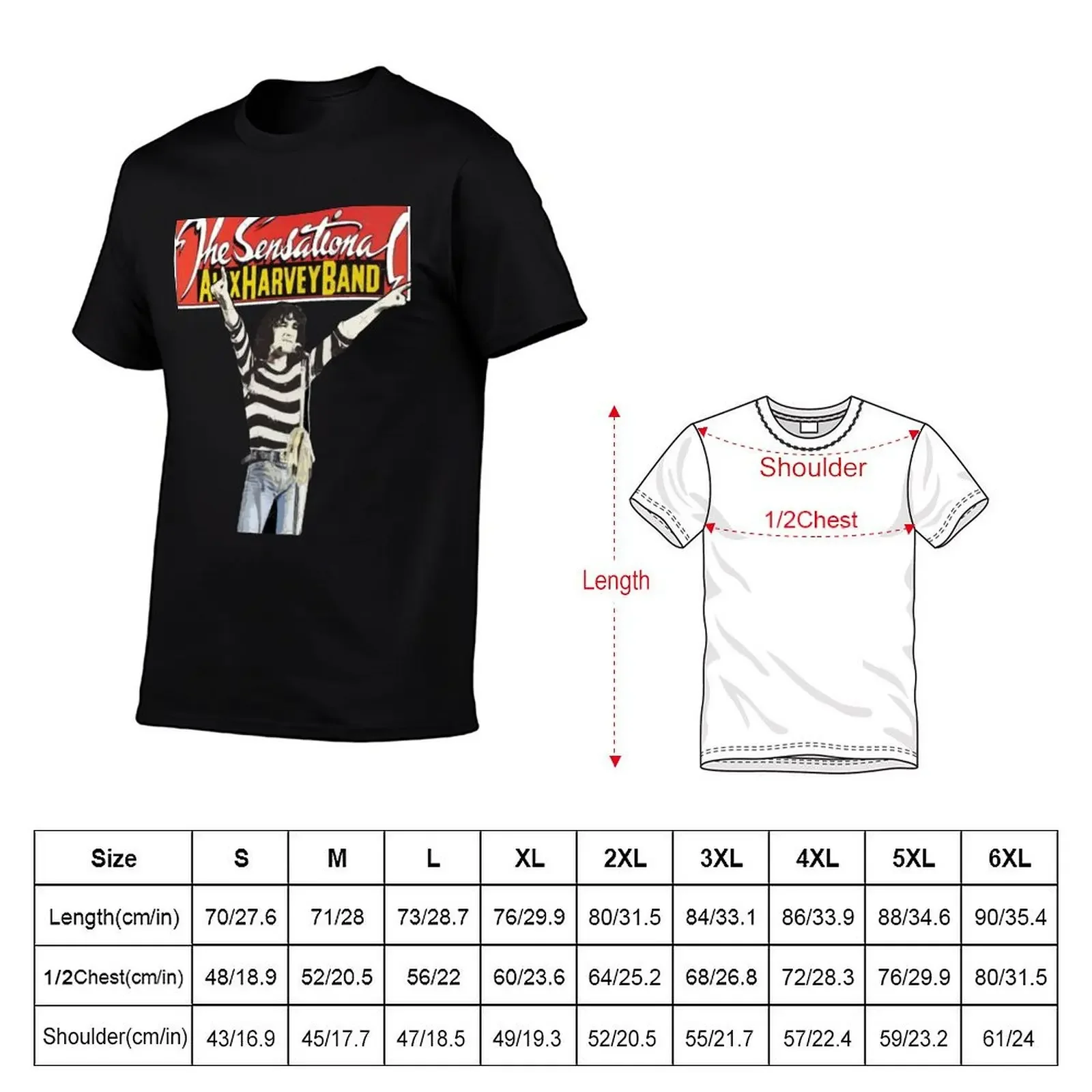 The Sensational Alex Harvey Band T-Shirt graphic t shirt vintage boys animal print anime clothes plain black t shirts men