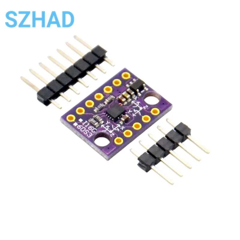 BMI160 GY-BMI160 6DOF 6-Axis Rate Gyro Gravity Accelerometer Modul Sensor IIC I2C SPI Protokol Komunikasi 3-5V