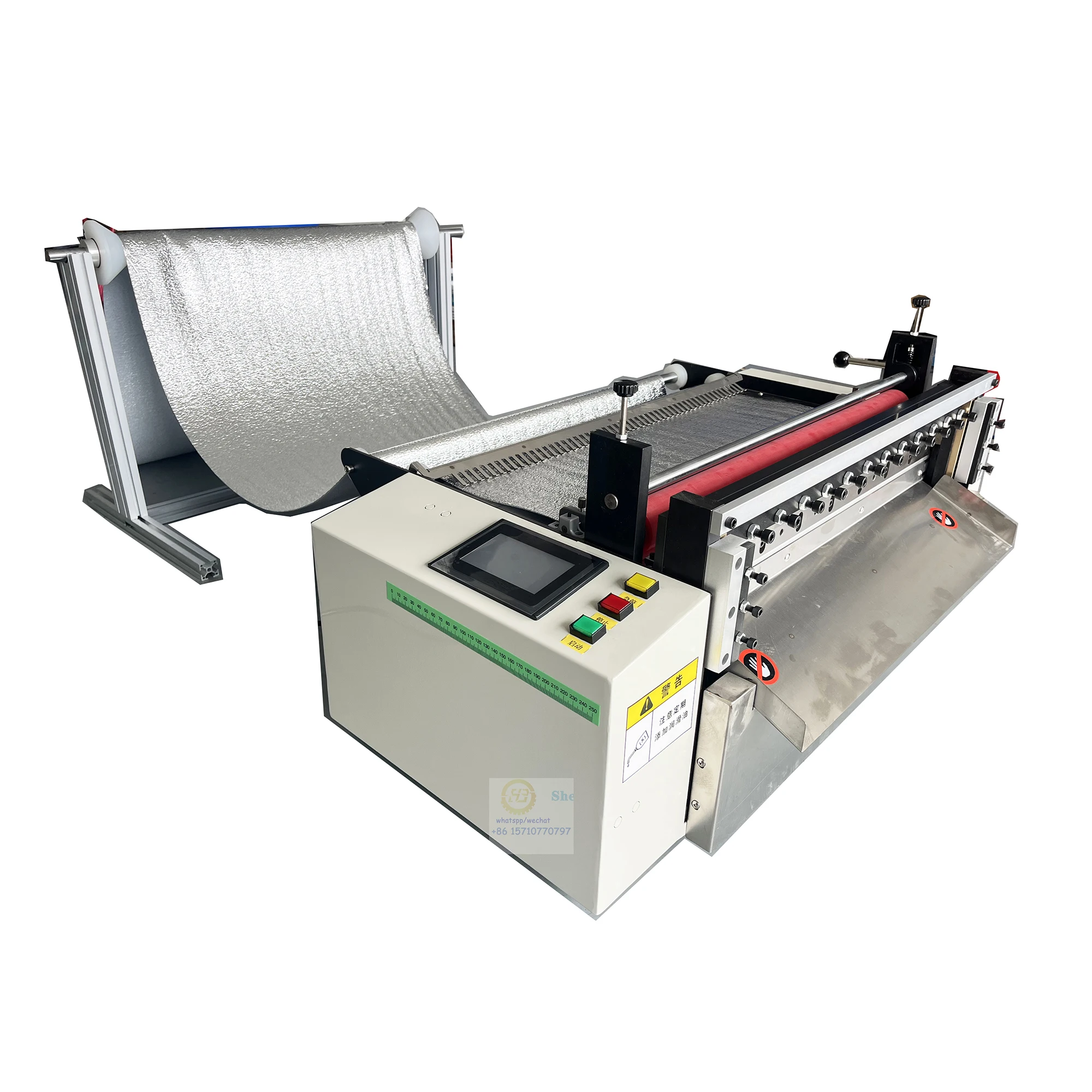 

600 mm Automatic Roll to Sheet Cutter Bubble Wrap Cutting Machine for Air Bubble Wrap