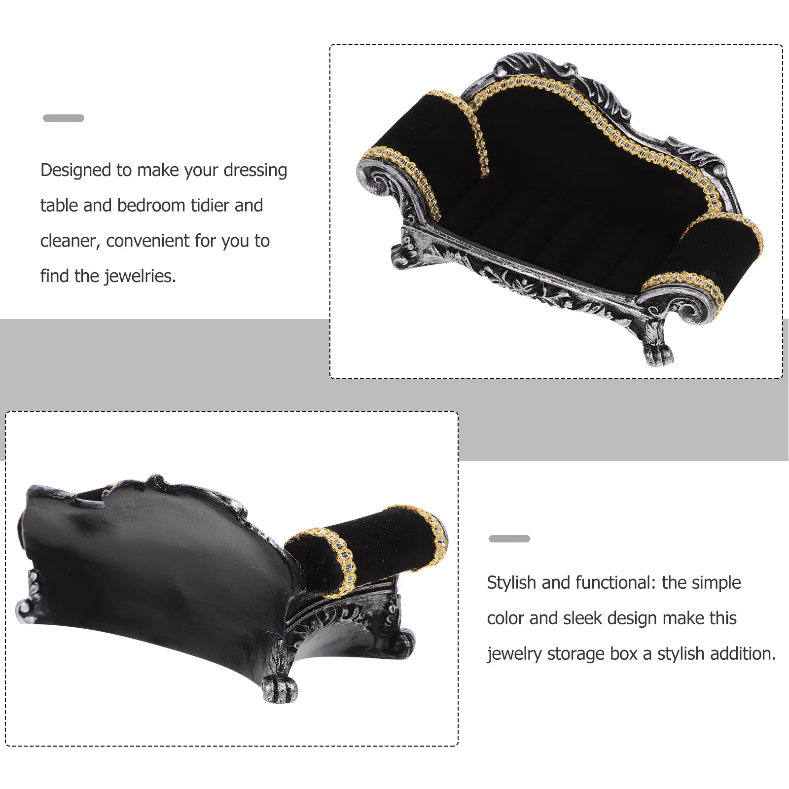 Sofa Jewelry Stand Ring Holder Jewelry Organizer Storage Desk Display Rack for Bracelets Earrings