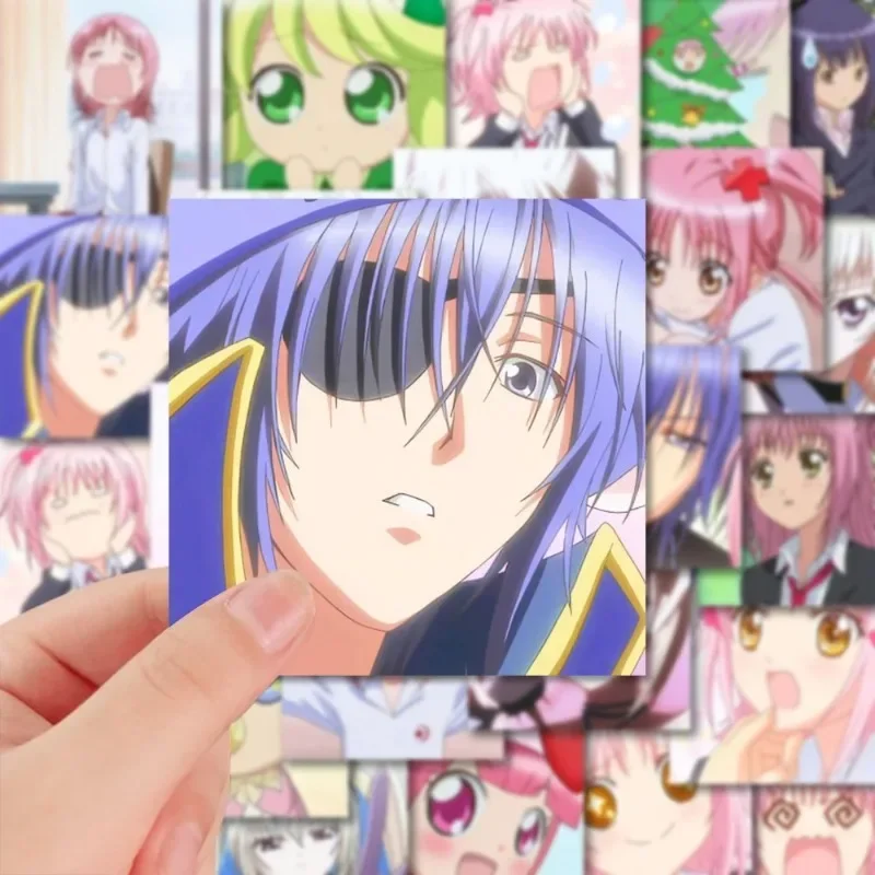 Shugo Chara Sticker Anime Hinamori Amu Tsukiyomi Ikuto Stationery Stickers Cartoon Water Proof Student School Supplies Decor