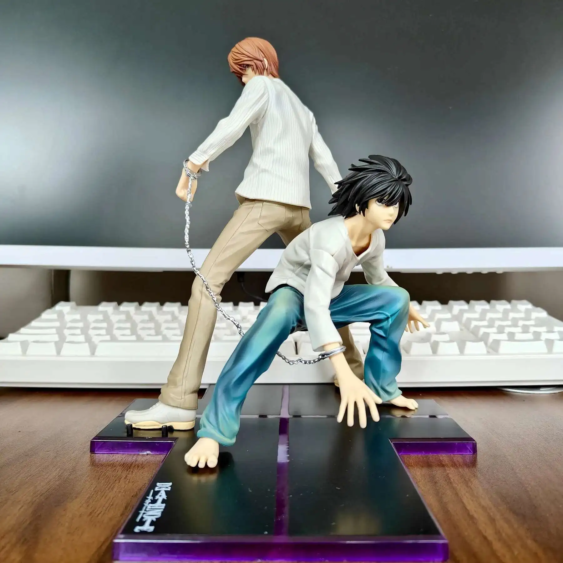 2 шт. Фигурка Лоулиета из «Тетради смерти» (Death Note), Лайт Ягами, аниме, ПВХ, коллекционная модель, игрушка, статуэтка.