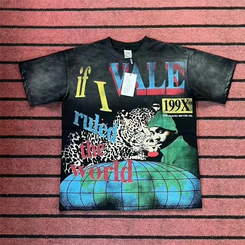 تيشيرتات VALLEY Bee Print للرجال والنساء 1:1 أفضل جودة من القطن الخالص باللون الأبيض