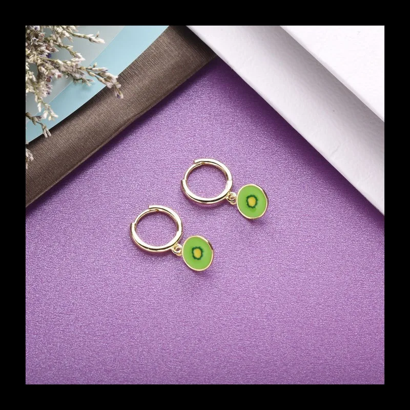 

Нишевый дизайн, подвеска в виде киви, эпоксидная эмаль, модная креативная серия фруктов