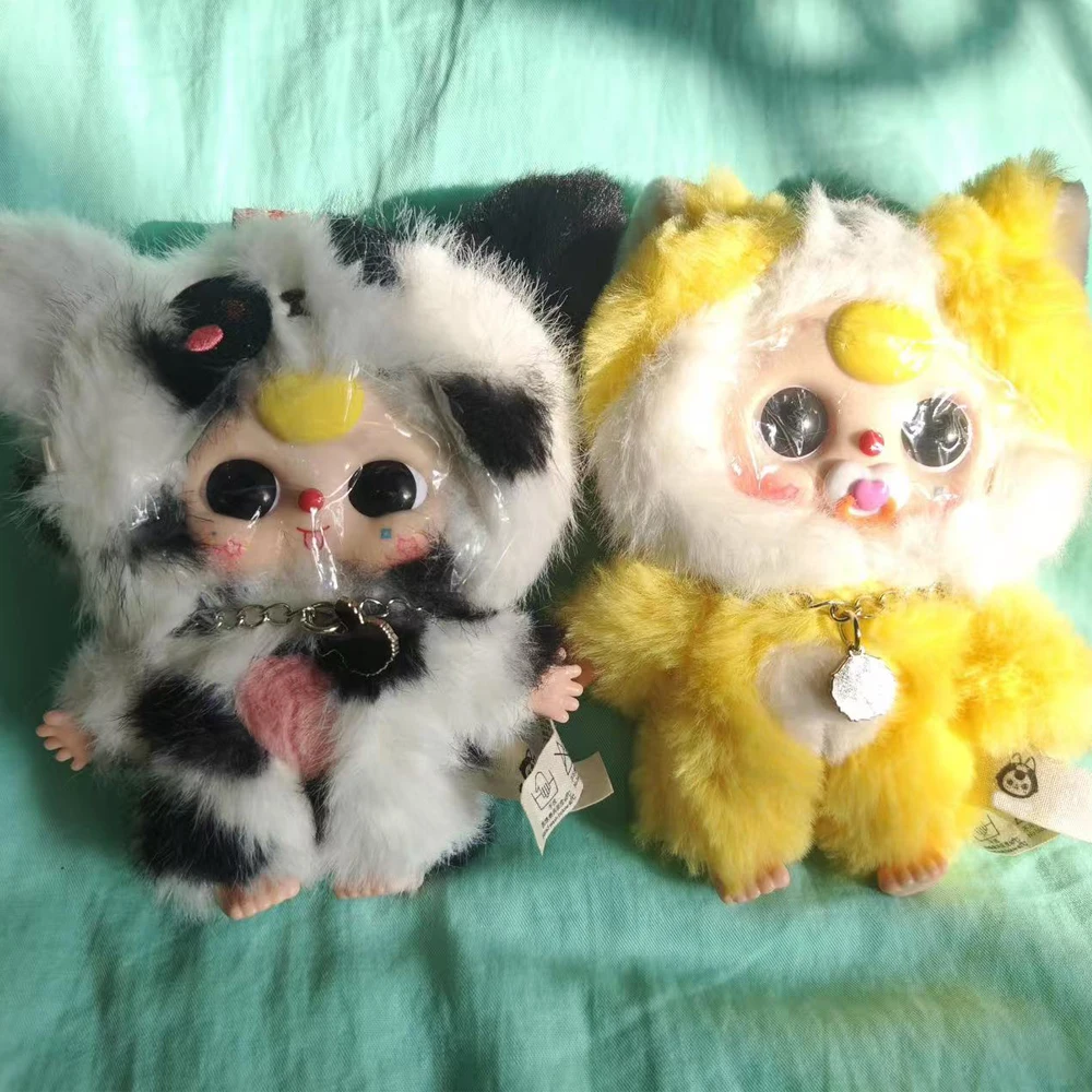 Baby Three Assorted Plushie Collection, Plush Figure Toys 1PC (1 of 10 Possible Styles) Cats and Dogs cute collectible stuffed