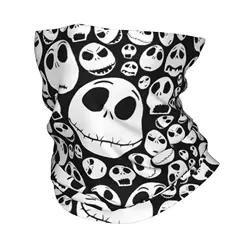 The Nightmare Before Christmas Jack Face Bandana Neck Gaiter Mask Scarf Multifunctional Headband for Men Women Adult Washable