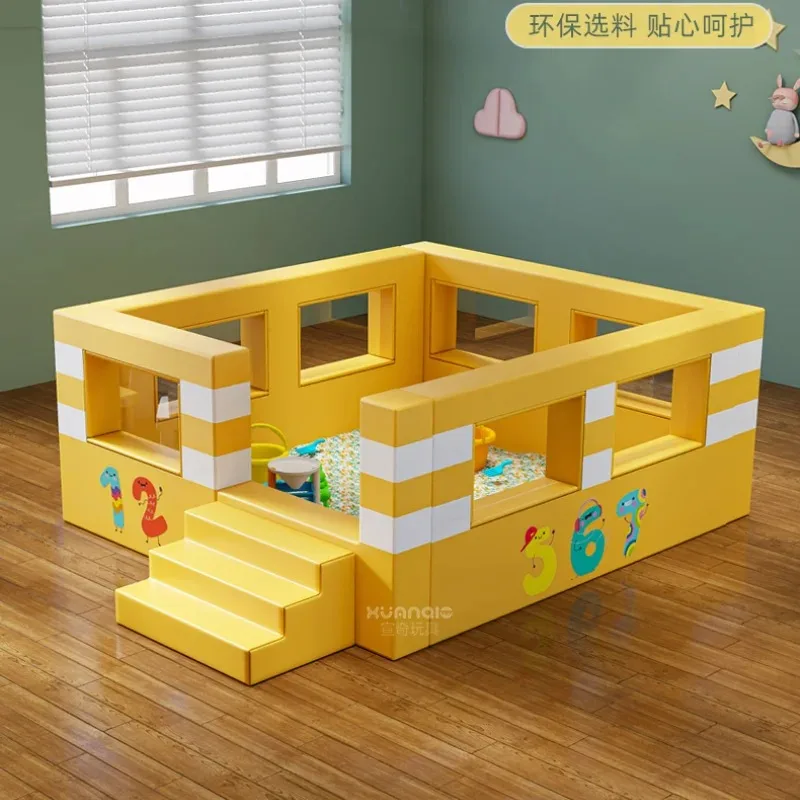 

Children's Sand Pool Soft Ocean Ball Pool Kindergarten Anti-collision Fence Fence Indoor Playground