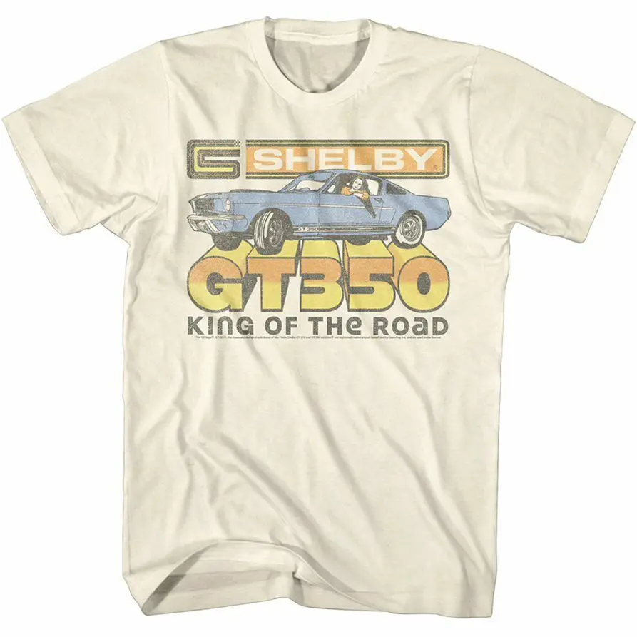 Shelby Gt350 King Of The Road Men'S T Shirt Mustang Car