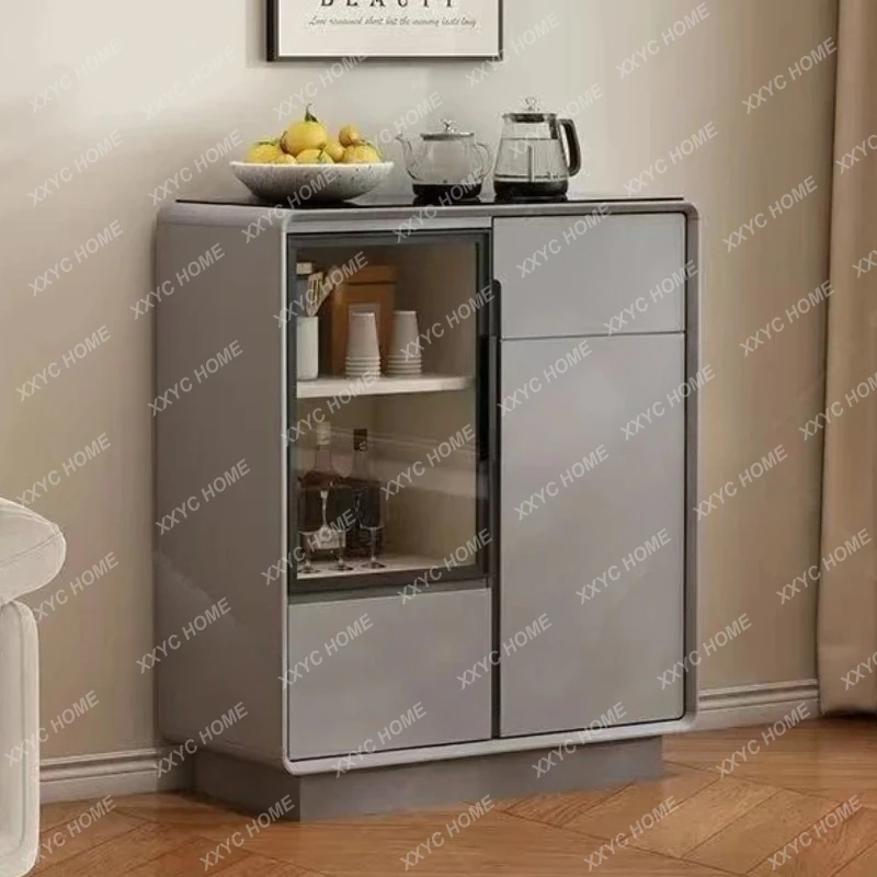 

S1saa Умный чайный бар из массива дерева для гостиной, пристенный буфет для столовой, интегрированный чайный шкаф