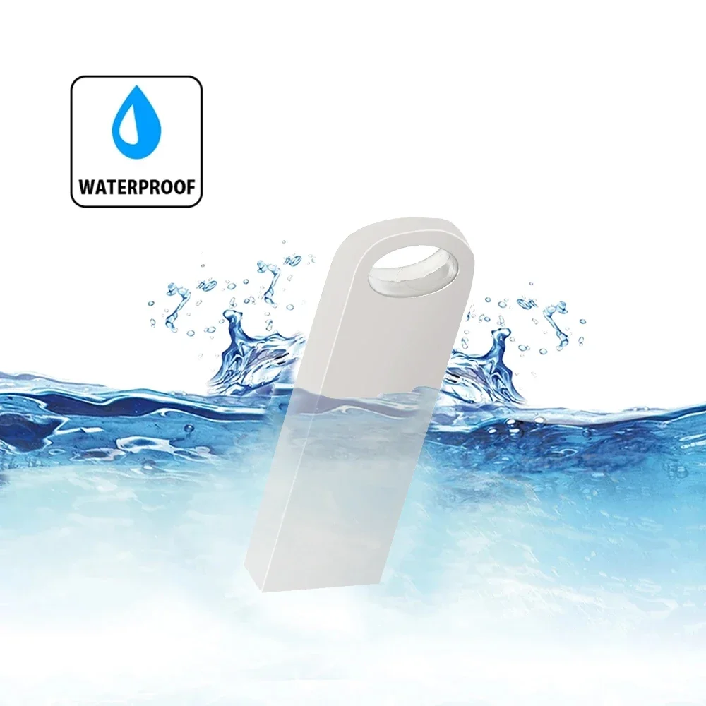 Hot Sale Metal 3.0 USB Flash Drive 128GB Pen Drive 8GB 16GB 32GB 64GB USB Stick 3. 0 Flash Drive High Speed Silver Pendrive
