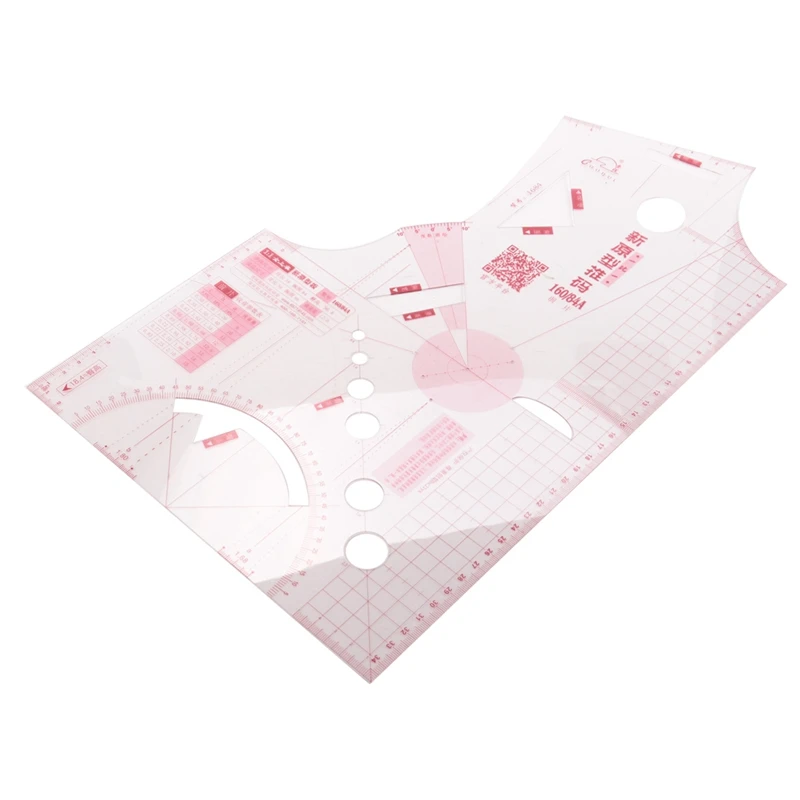 1:1 패션 천 디자인 눈금자 크롭 몰드, 학교 학생 교육 의류 드로잉 템플릿, 의류 프로토 타입 눈금자