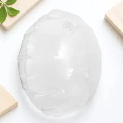 

Round Clear Inflatable Pillow Insert for Outdoor Adventures Camping Travel Car Seat Sofa Chair Airplane Train Portable Comfort