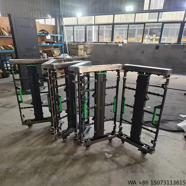 

New Design Waterproof High Bright LED Table DJ Booth Foldable Movable Hotel Wedding Party Bar Front Desk Display Case US Stock