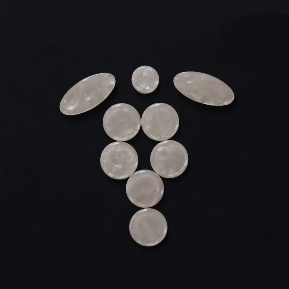 

9 PCS/ Elegant Saxophone Buttons Accessories Keys Hand Polished Alto Pads Clasp