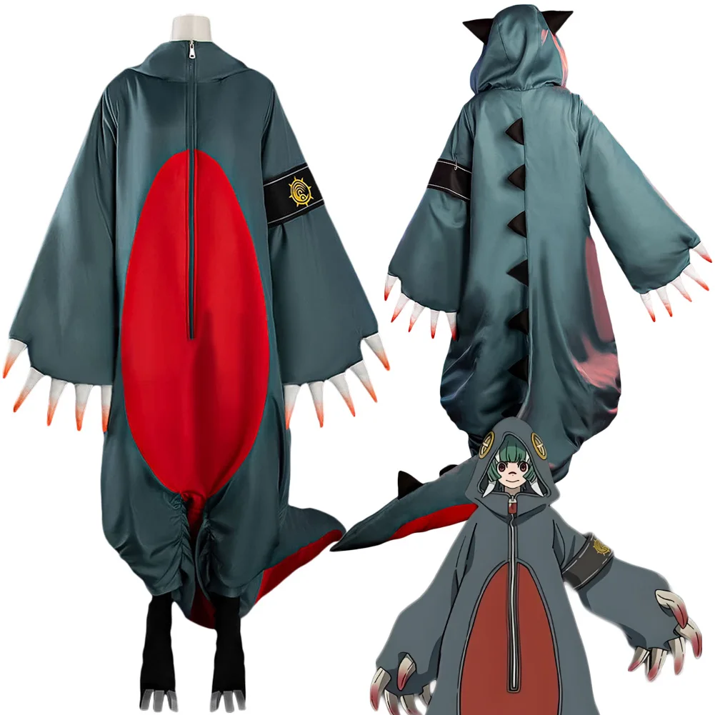 

Костюм динозавра для косплея Аниме Гачи А Кута Гита: комбинезон, шляпа, хвост – наряд для Хэллоуина, ролевых игр, карнавала, вечеринок