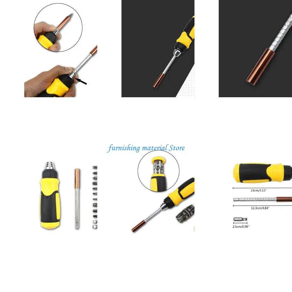 

Y5GD Multi-Bit Screw Driver Electrician Disassembly Hand Repair Tools Wrench Tools