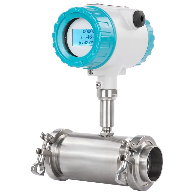 precision sanitary milk turbine flow meter