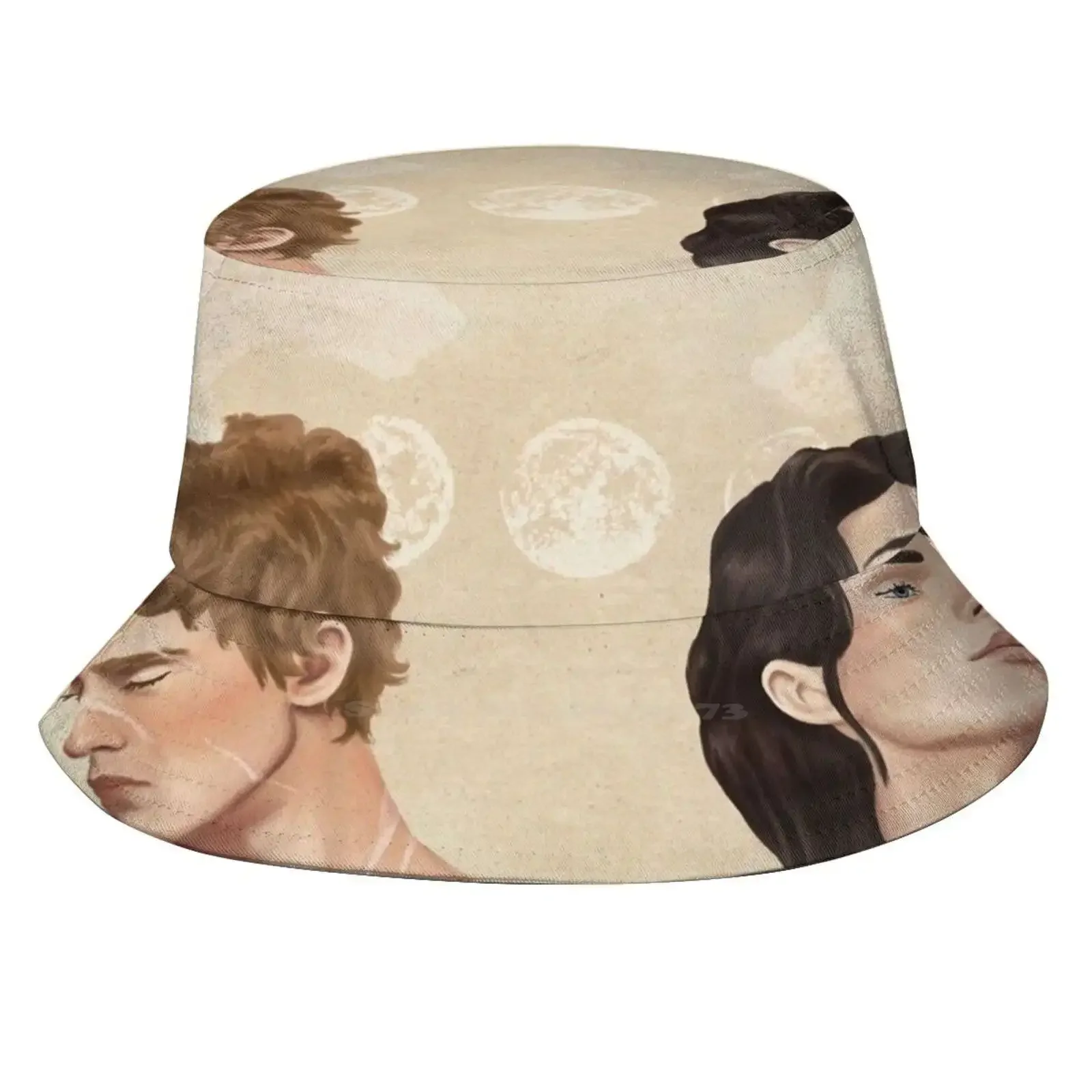 Wolf And Korean Ladies Outdoor Sun Hat Bucket Cap Moony Pads Remoonsart