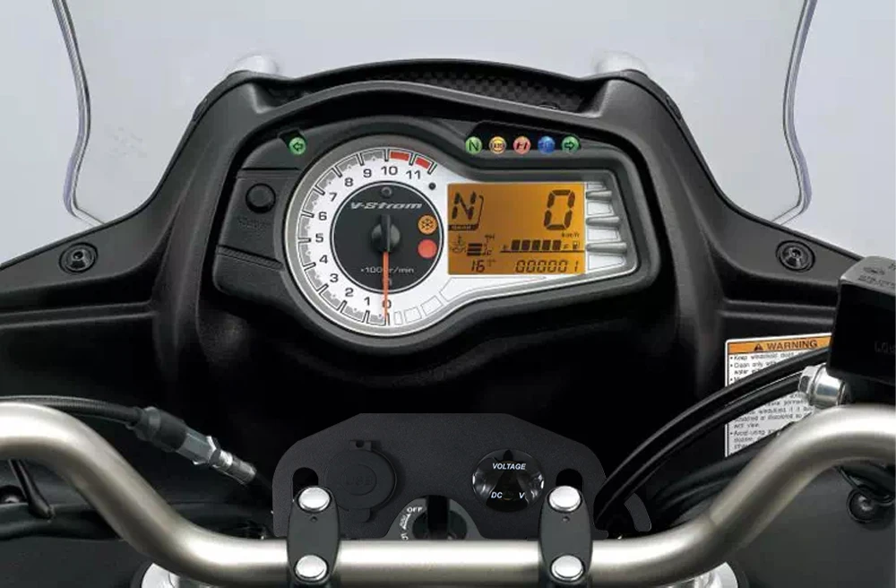

TFT ANTI-THEFT GUARD For Suzuki V-strom 650 DL650 2004-2006 2007 2008 2009 2010 2011 Auxiliary Shelf USB Dash Panel Aftermarket