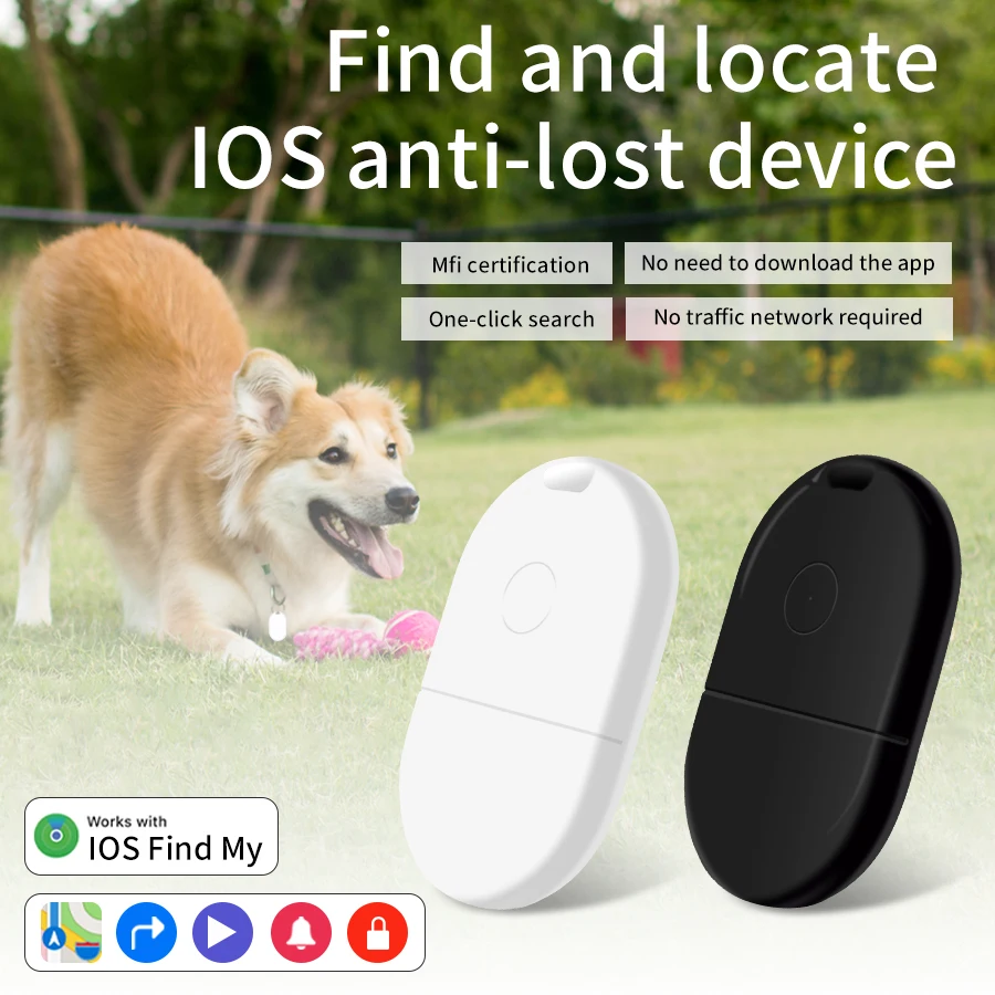 

Умный GPS-трекер для iOS, Bluetooth-локатор, устройство для отслеживания, поисковик ключей, совместимый с приложением Find My для iPhone, для кошельков, багажа, транспортных средств, домашних животных