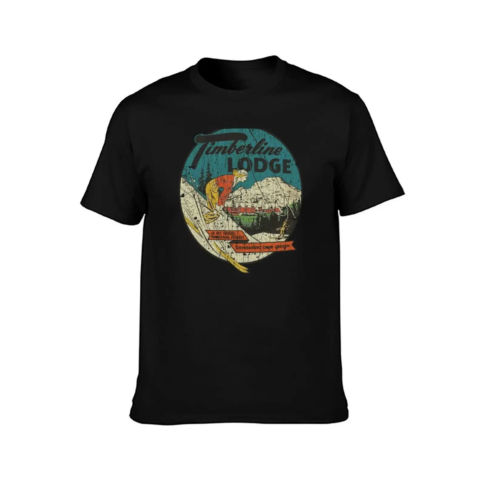Timberline Lodge 1938 T-Shirt Summer Casual Cotton Tee Oversized Streetwear Tops Vintage Graphic Print Unisex Men Women