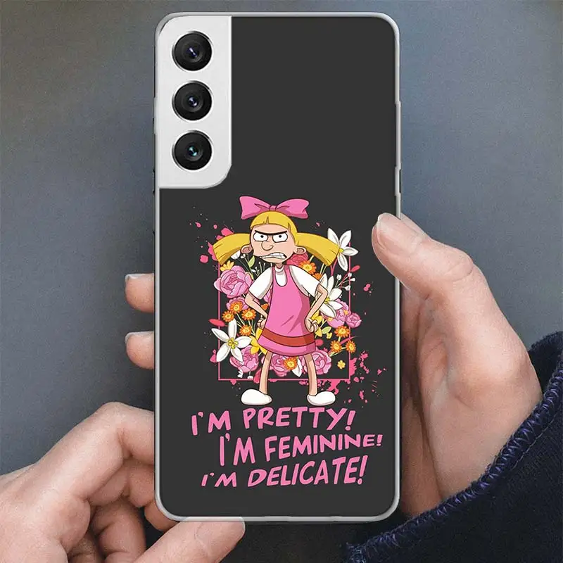 Cartoon Hey Arnold Fondos Phone Case For Samsung Galaxy S24 S23 S22 S21 Ultra S20 FE S10 Plus S10E S9 S8 + Soft Cover Shell