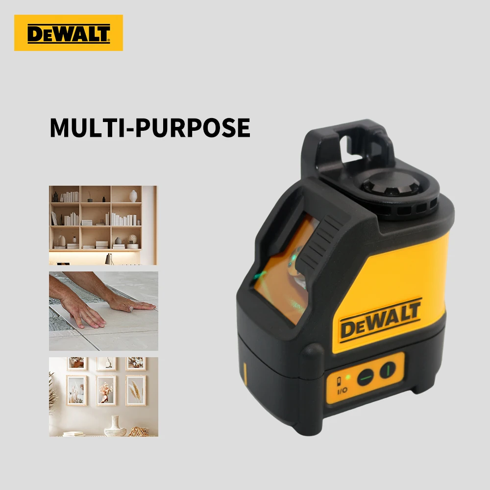 Лазерный уровень DEWALT DW088CG, нивелир с зеленым лучом, 2 линии, пересечение горизонтальных и вертикальных линий, для улицы