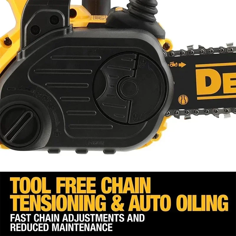 Imagem -03 - Dewalt-cordless Brushless Chain Saw Tool Corpo Máquina Cortador de Madeira Serras de Poda Elétricas Ferramentas de Jardim Dcm565 20v 12