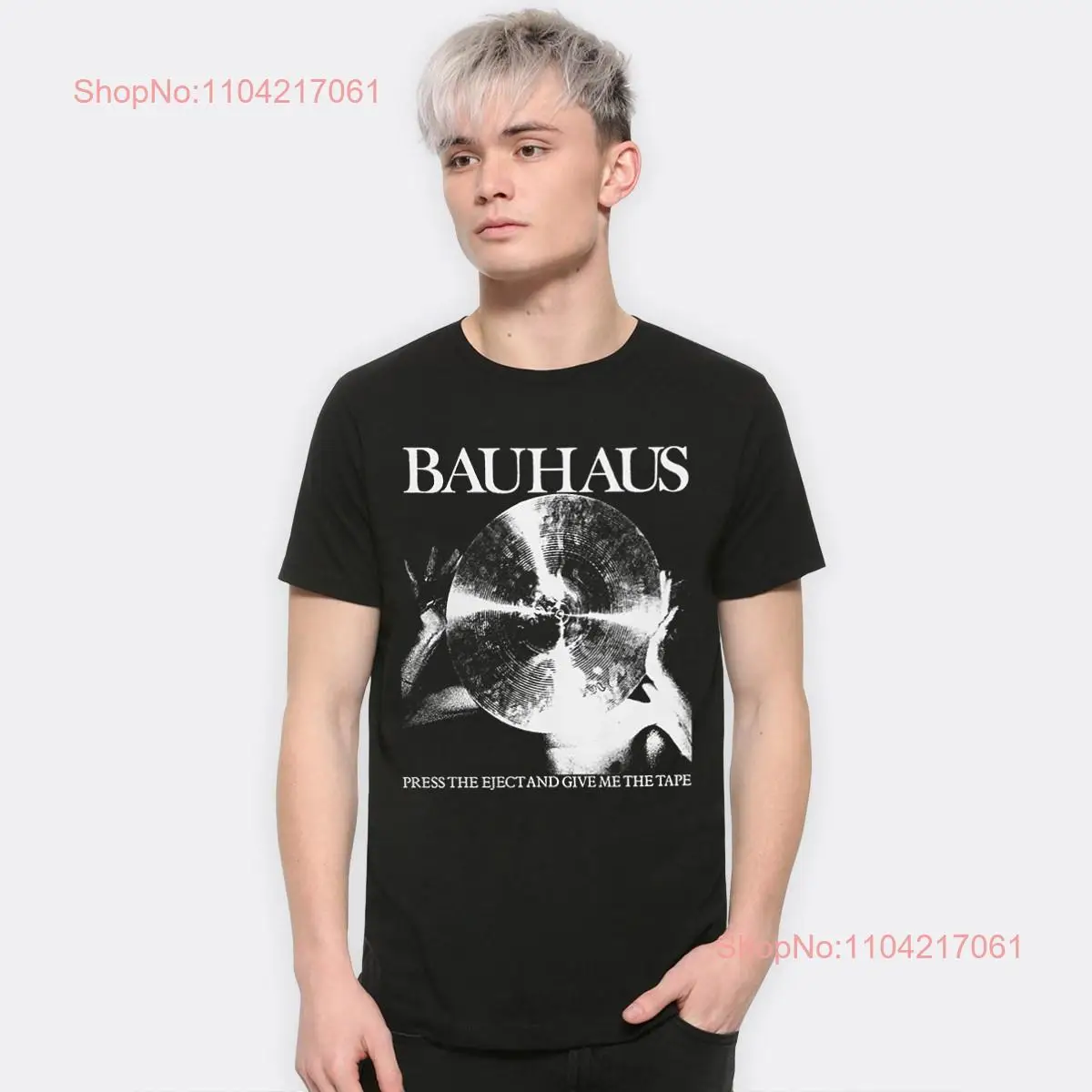 Bauhaus Press the Eject and Give Me Tape T Shirt Cotton  Sizes MSC 891333 long or short sleeves