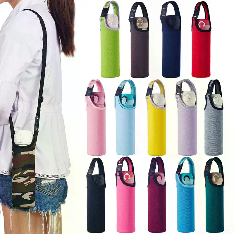 New Portable Heat Insulated Cup Sleeve Case Travel Water Bottle Covers Protector Storage Bag Thermos Cover 500ml